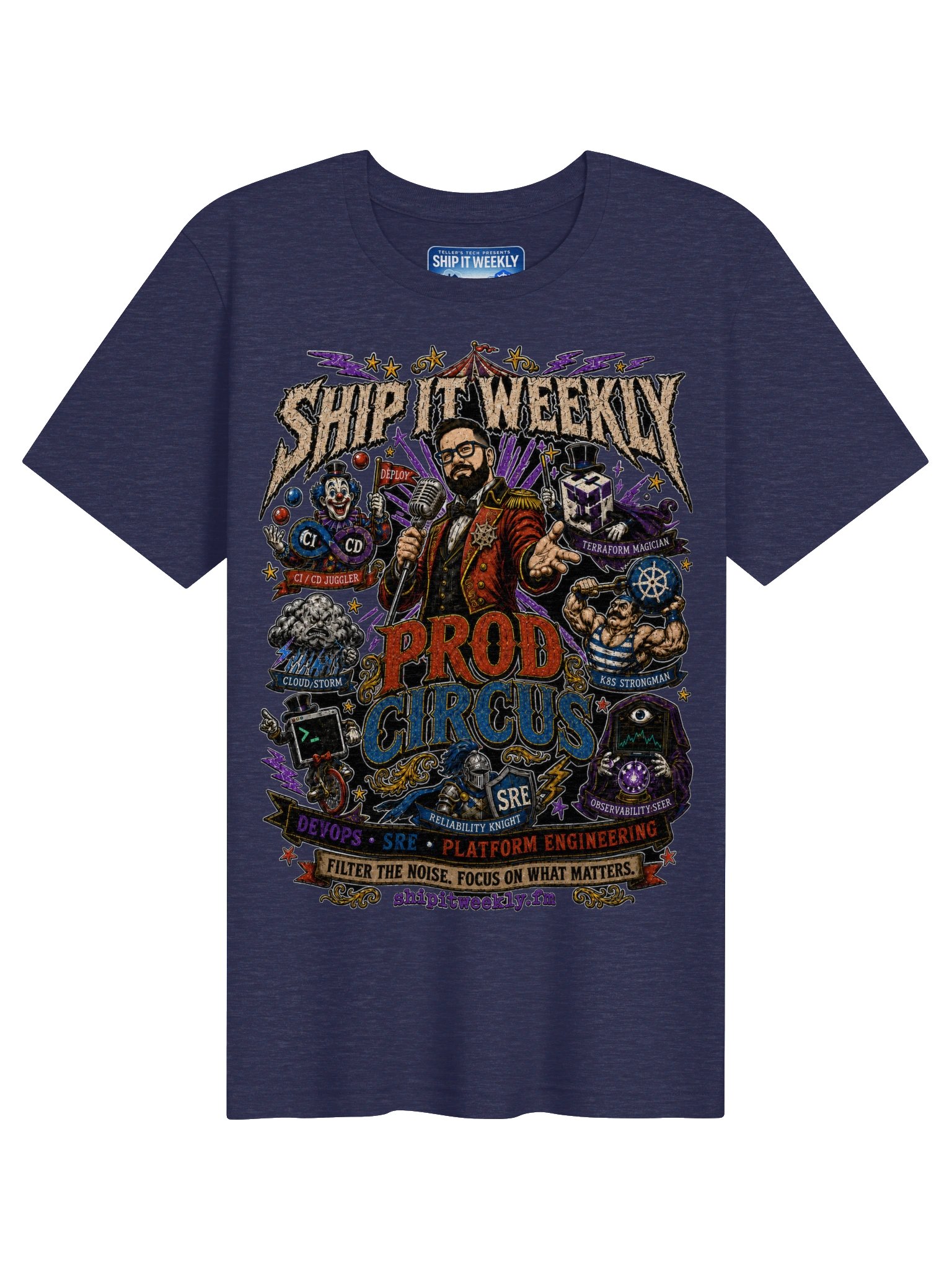 Prod Circus | Ship It Weekly DevOps Tee product image (1)