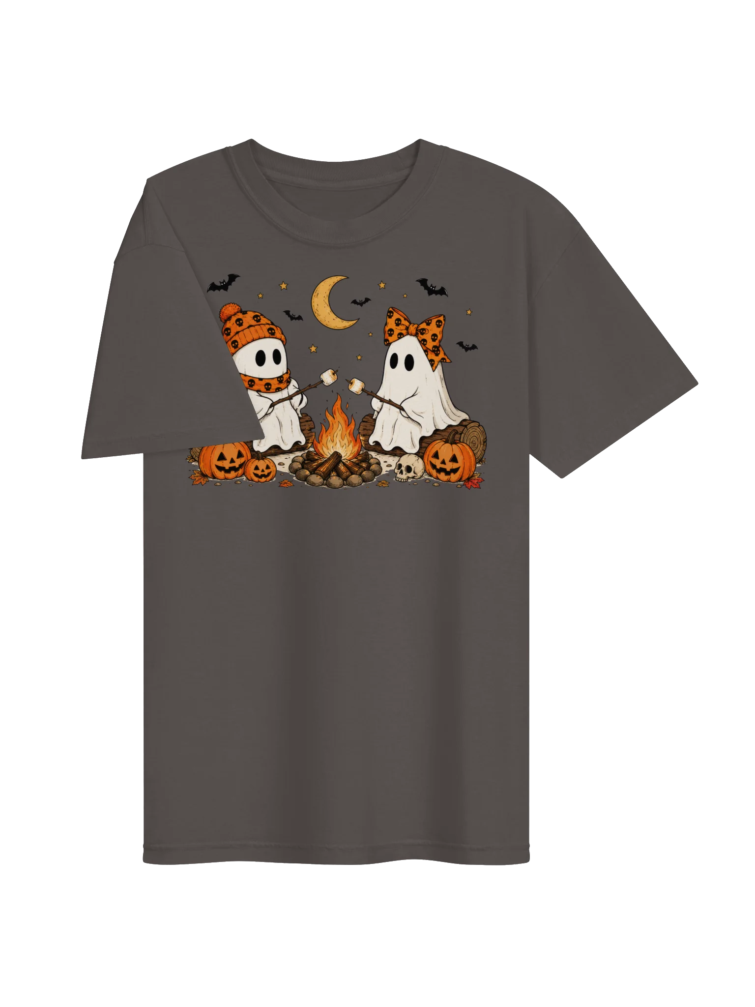 Ghost Campfire Halloween T-Shirt | Comfort Colors 1717 Spooky Season Tee product image (3)