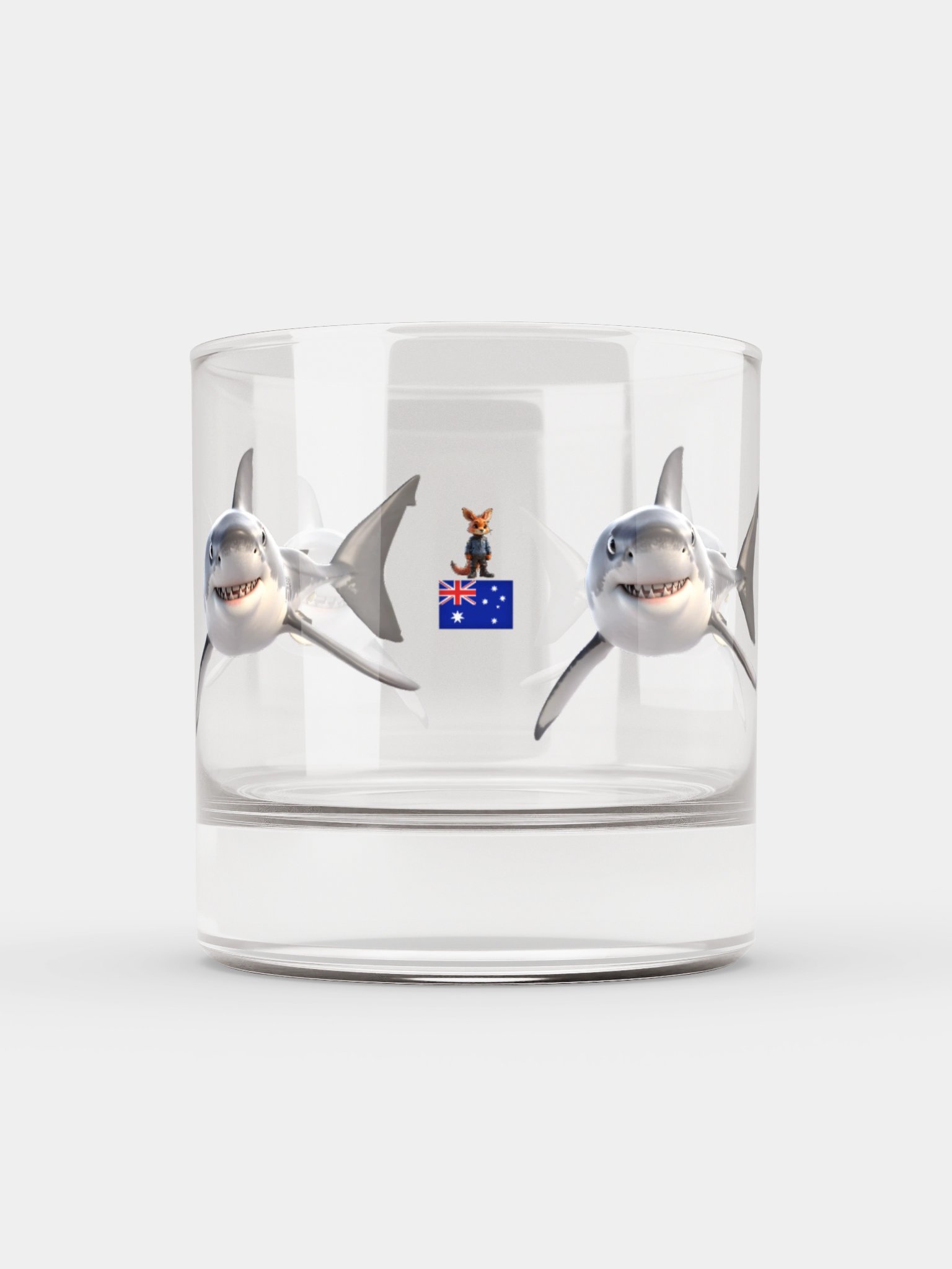 Come at me Bro Rocks Glass - Great White Shark Edition product image (1)