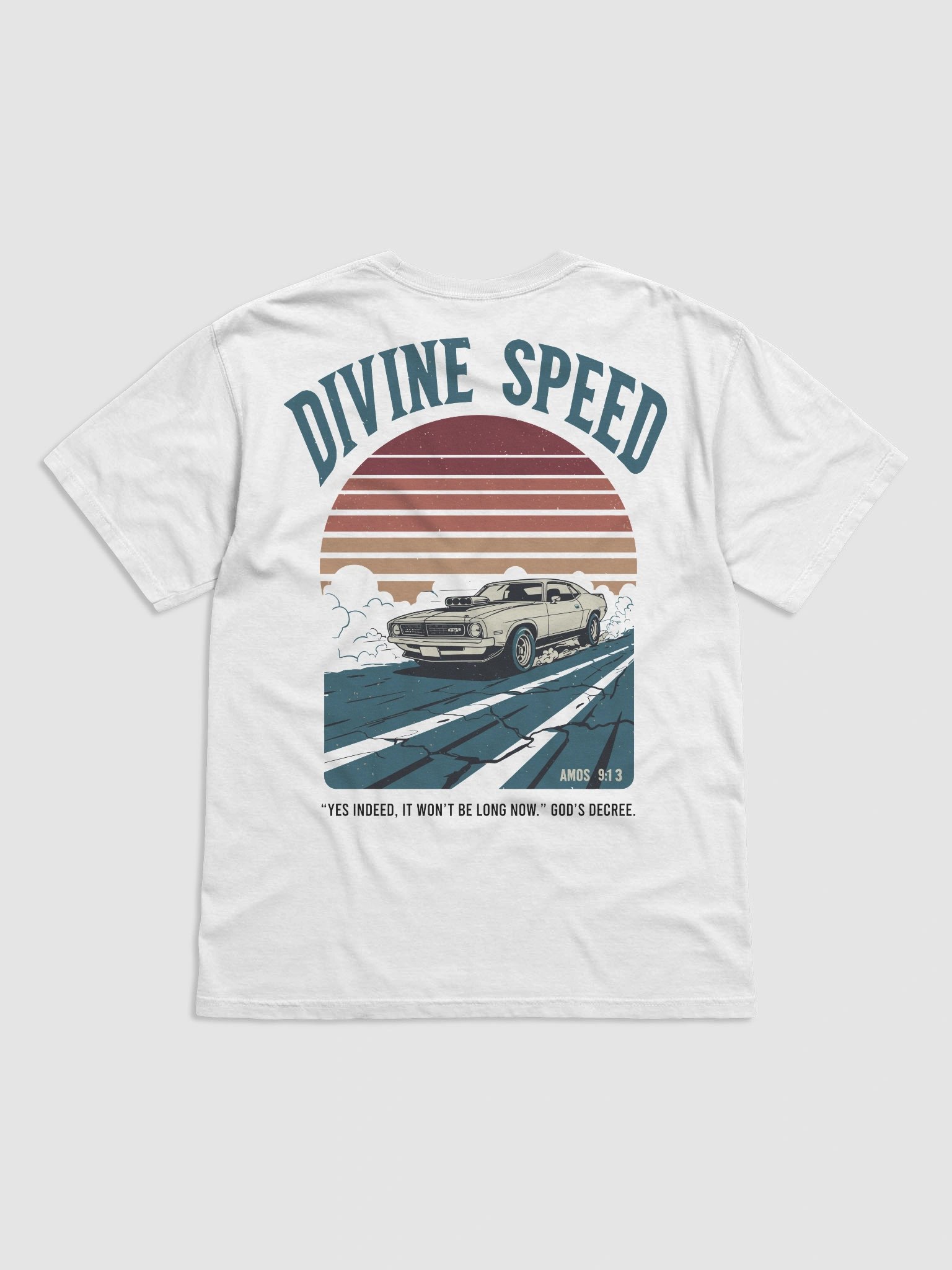 Divine Speed Retro Amos 9:13 Heavyweight Tee product image (1)