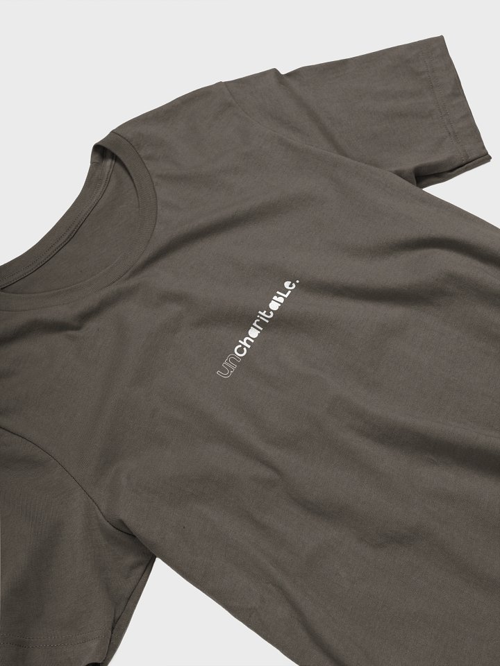 Uncharitable Subtle T-Shirt (dark colours) product image (50)
