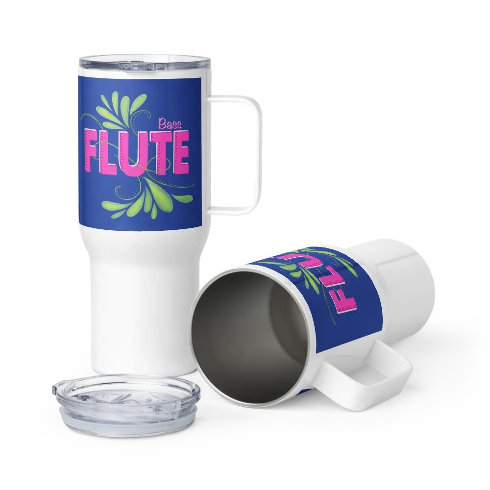 Flute Flourish Travel Mug with Handle - Bass product image (5)