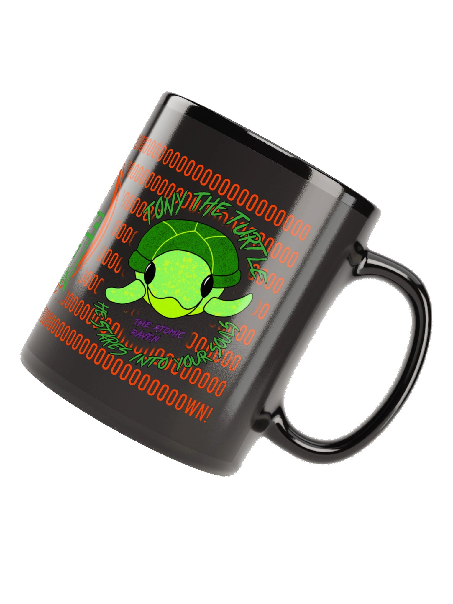 Tony The Turtle Black Mug product image (6)