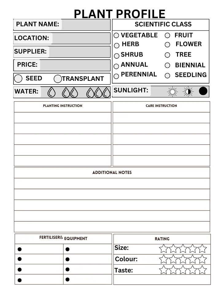 "The Green Thumb Guide: A Garden Logbook for Watering, Care & Pest Control" product image (1)