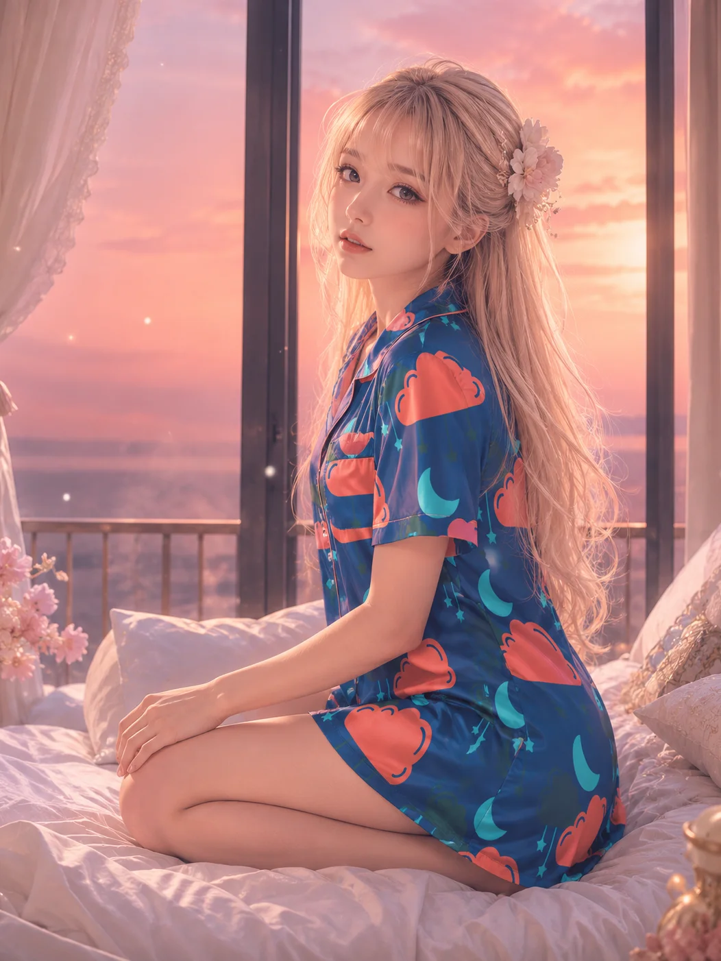 Dreamy Nightfall Button Shirt product image (1)