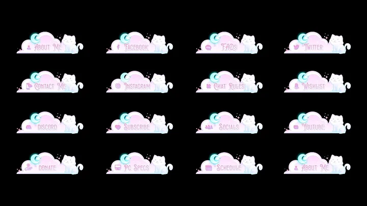Dreamy Cat Twitch Panels product image (2)