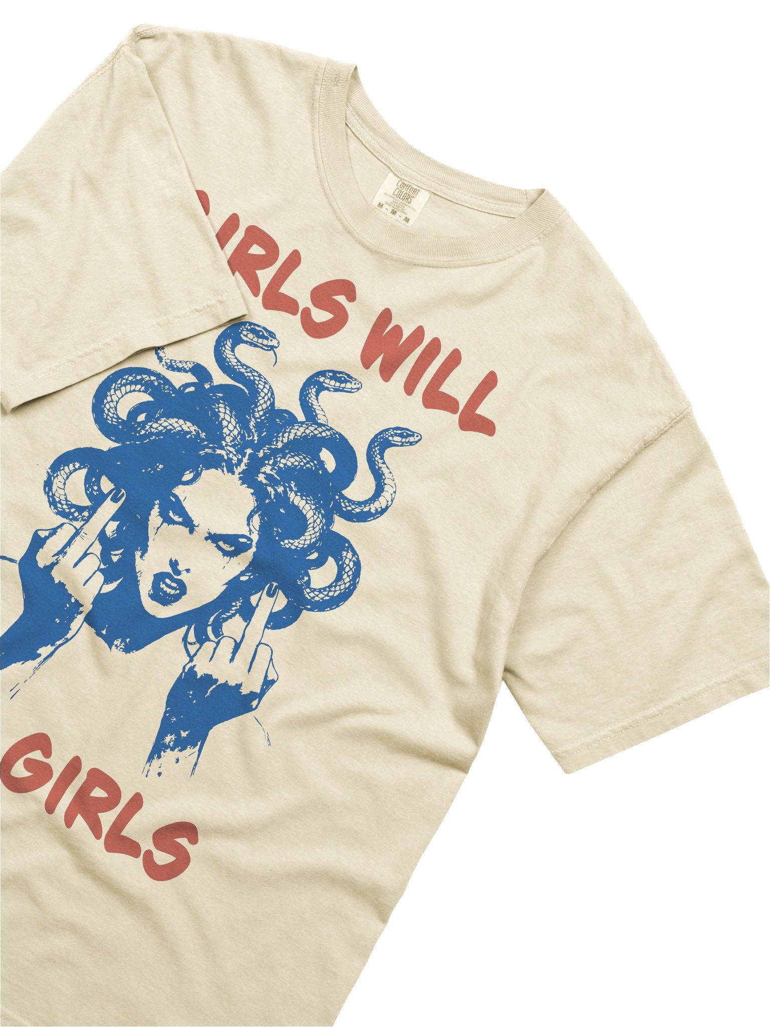 Girls Will Be Girls Middle Finger Medusa T-Shirt product image (40)