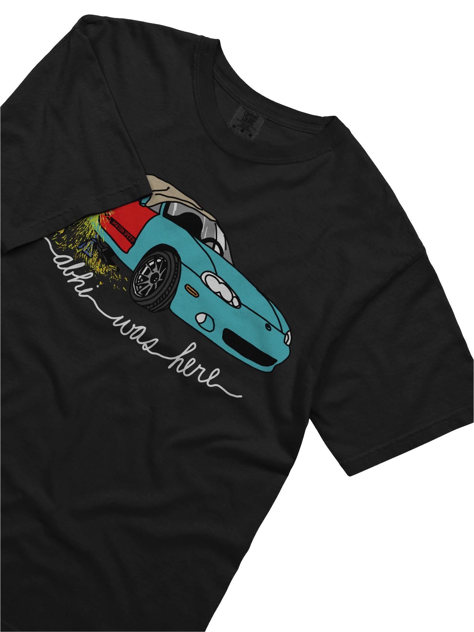 ABHI WAS HERE shirt - black product image (2)