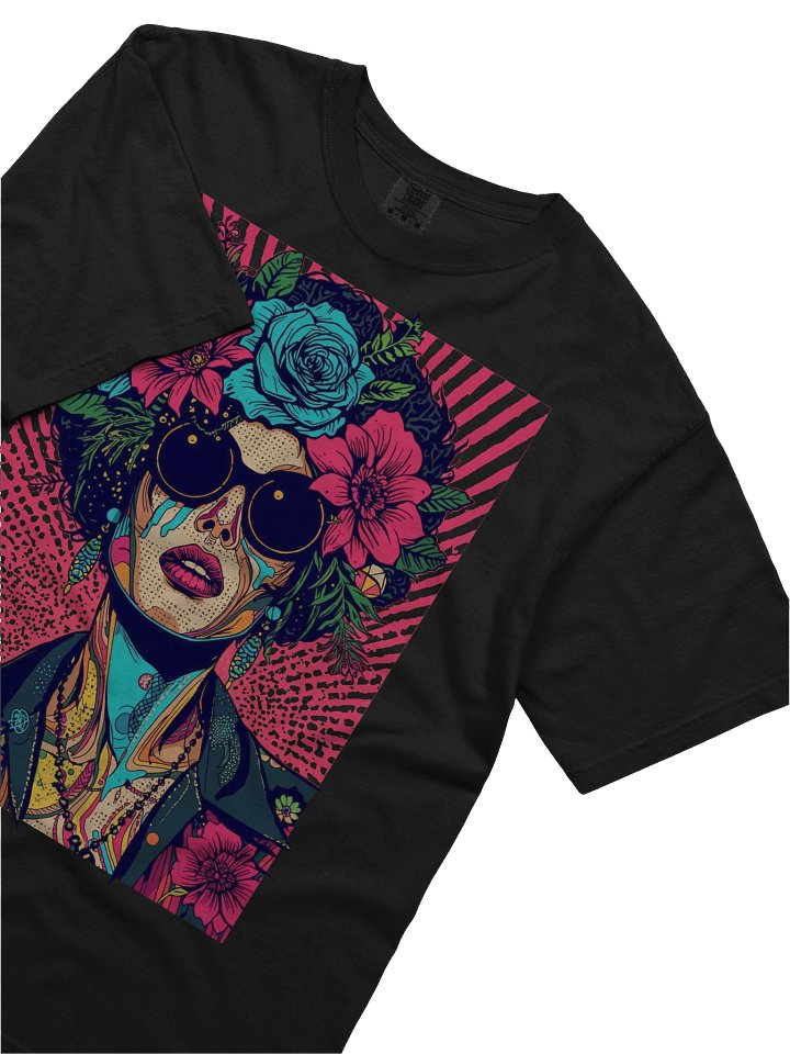 Neon Blossom Pop‑Art Heavyweight Tee product image (2)
