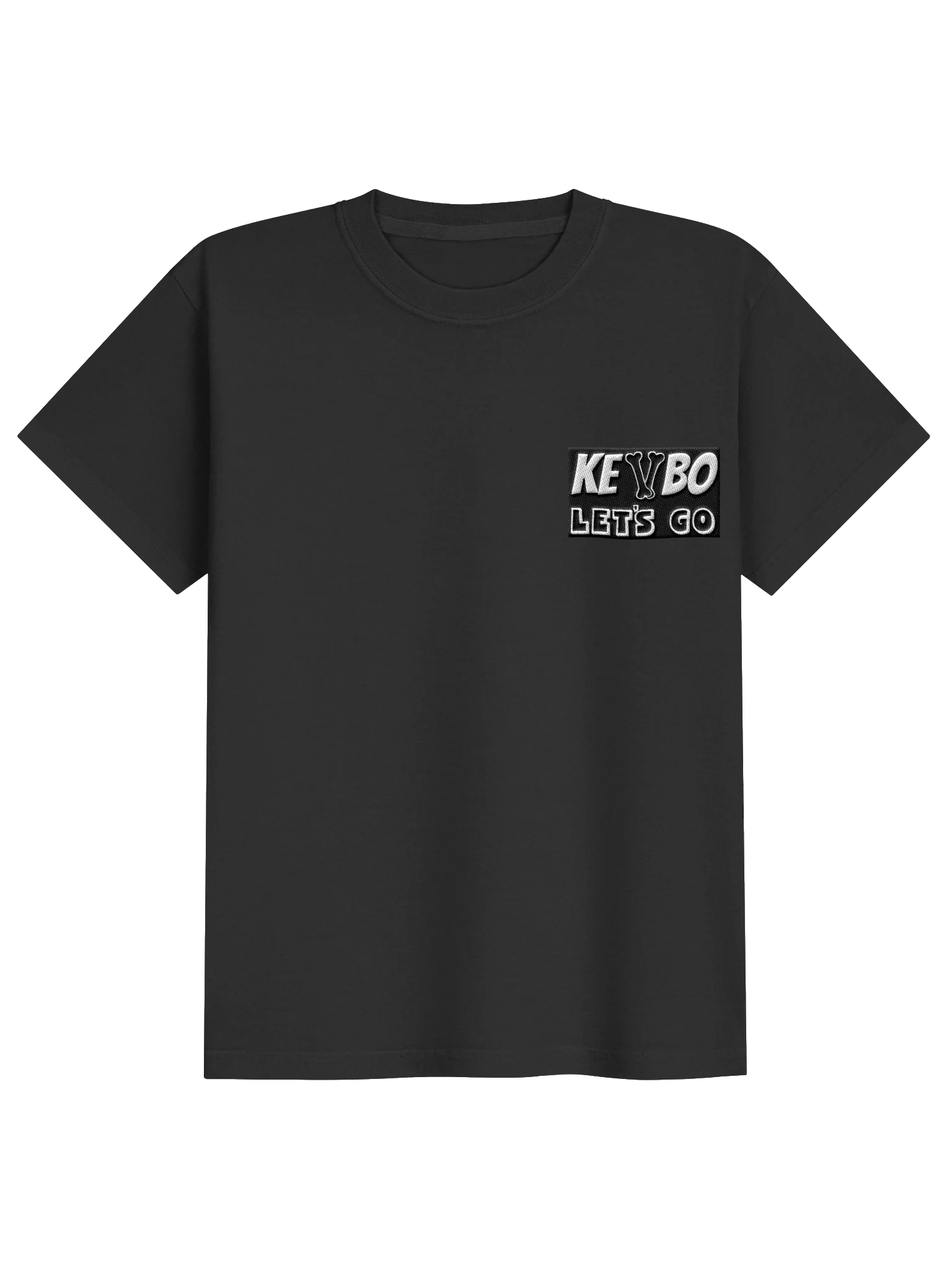KEVBO "Let's Go" YOUTH Embroidered Patch T-Shirt product image (1)