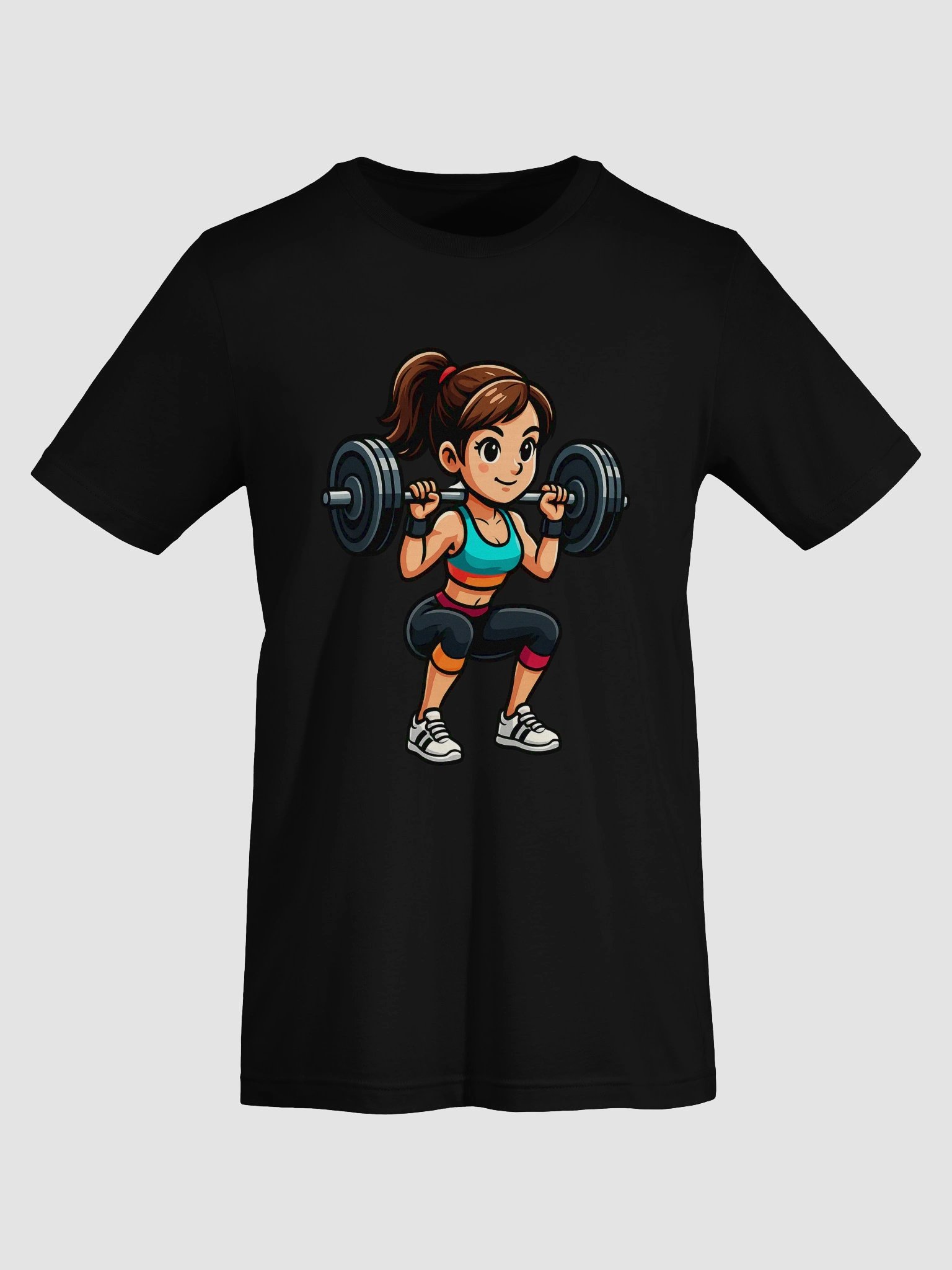 Gym Squat Queen Cartoon Character Tee product image (33)