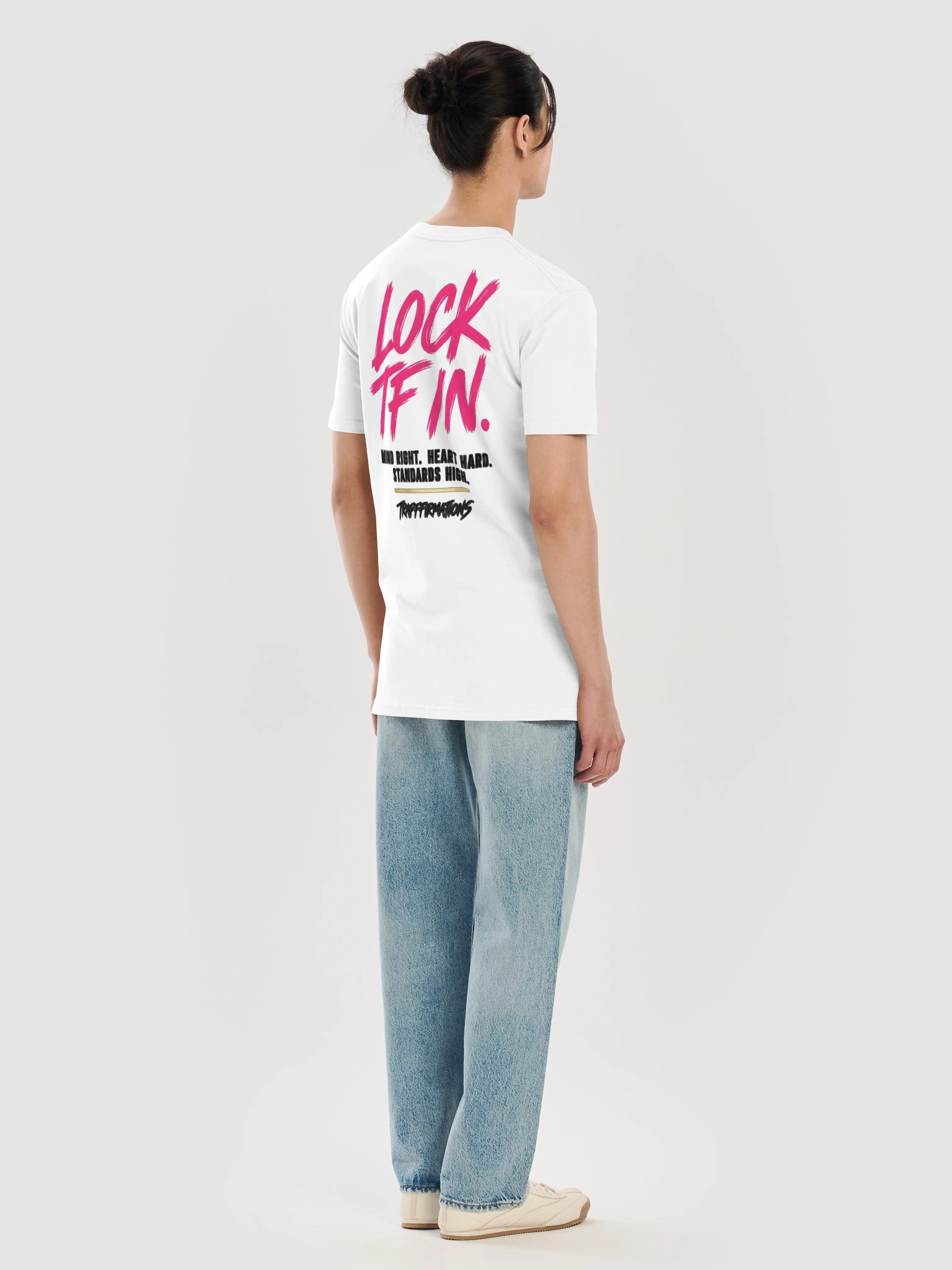 LOCK TF IN. • The Statement Tee | White product image (8)