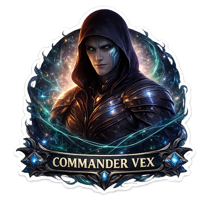 Commander Vex Cosmic Die Cut Vinyl Sticker product image (1)