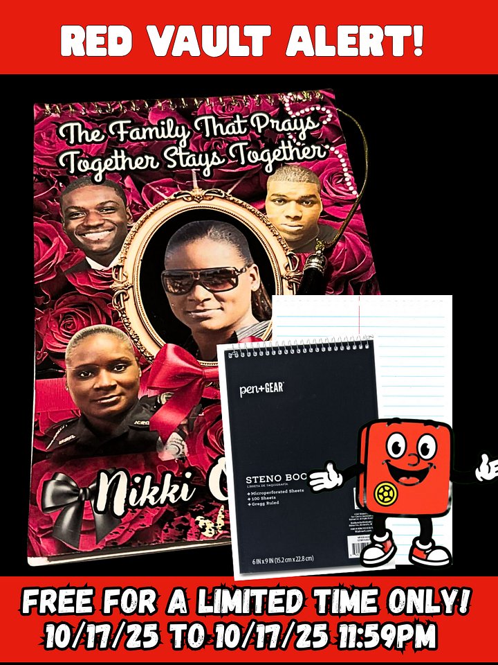 Freebie Friday 10/17/25 - 22 Hole Spiral Notebook Red Rose Templates - Editable in Canva product image (1)