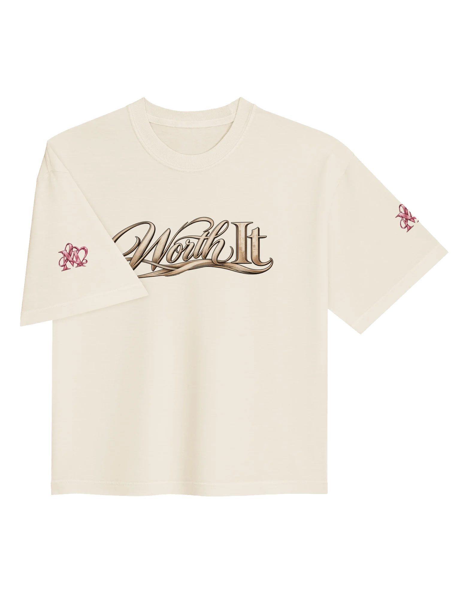 Worth It Gold Script Boxy Tee product image (6)