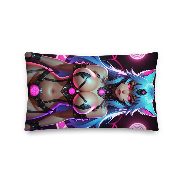 Cyber Wolf Premium Pillow product image (2)