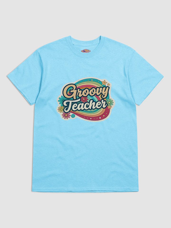 Retro Groove Teacher T-Shirt product image (8)