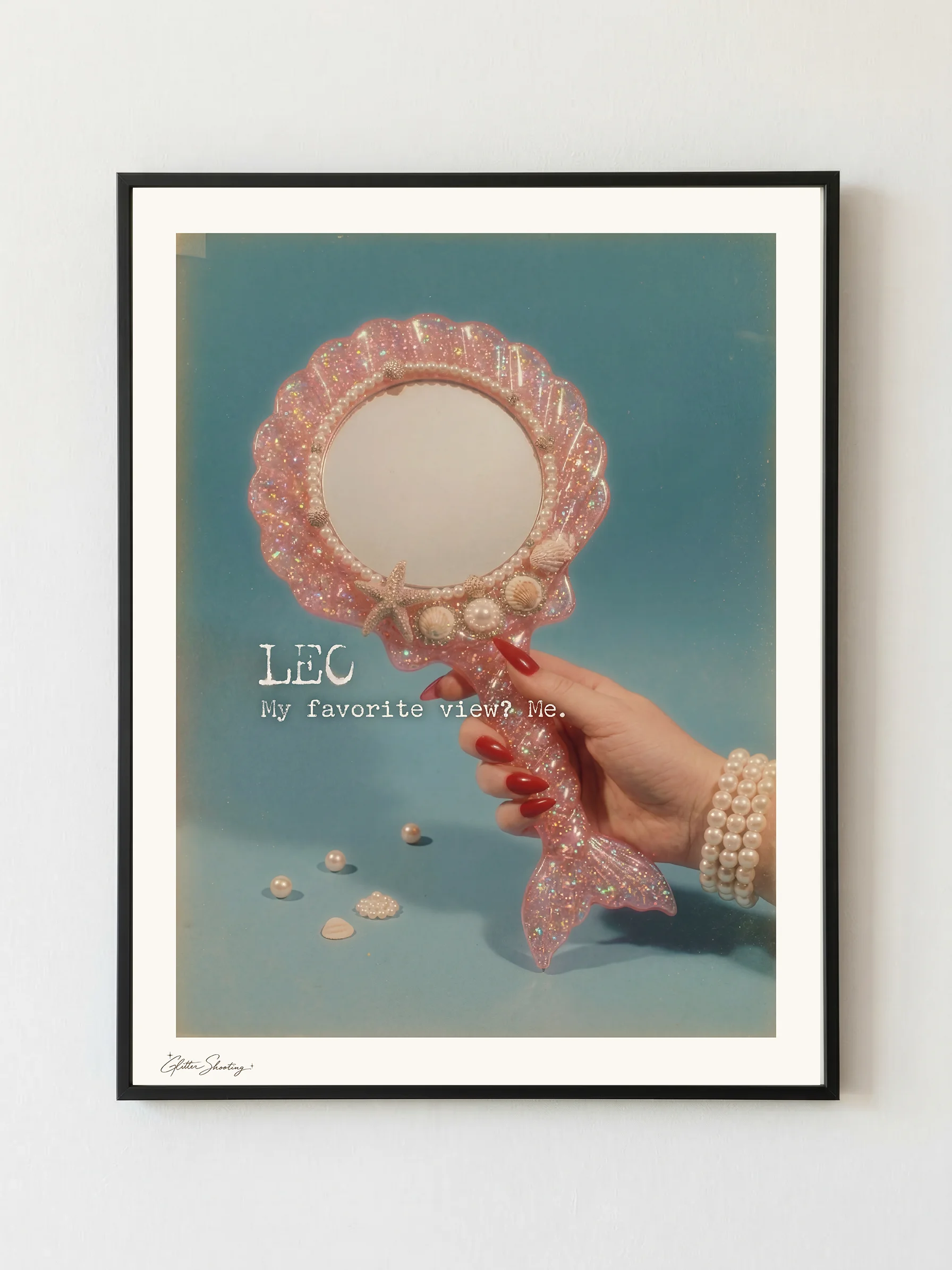 Leo Mermaid Zodiac Art Print product image (2)