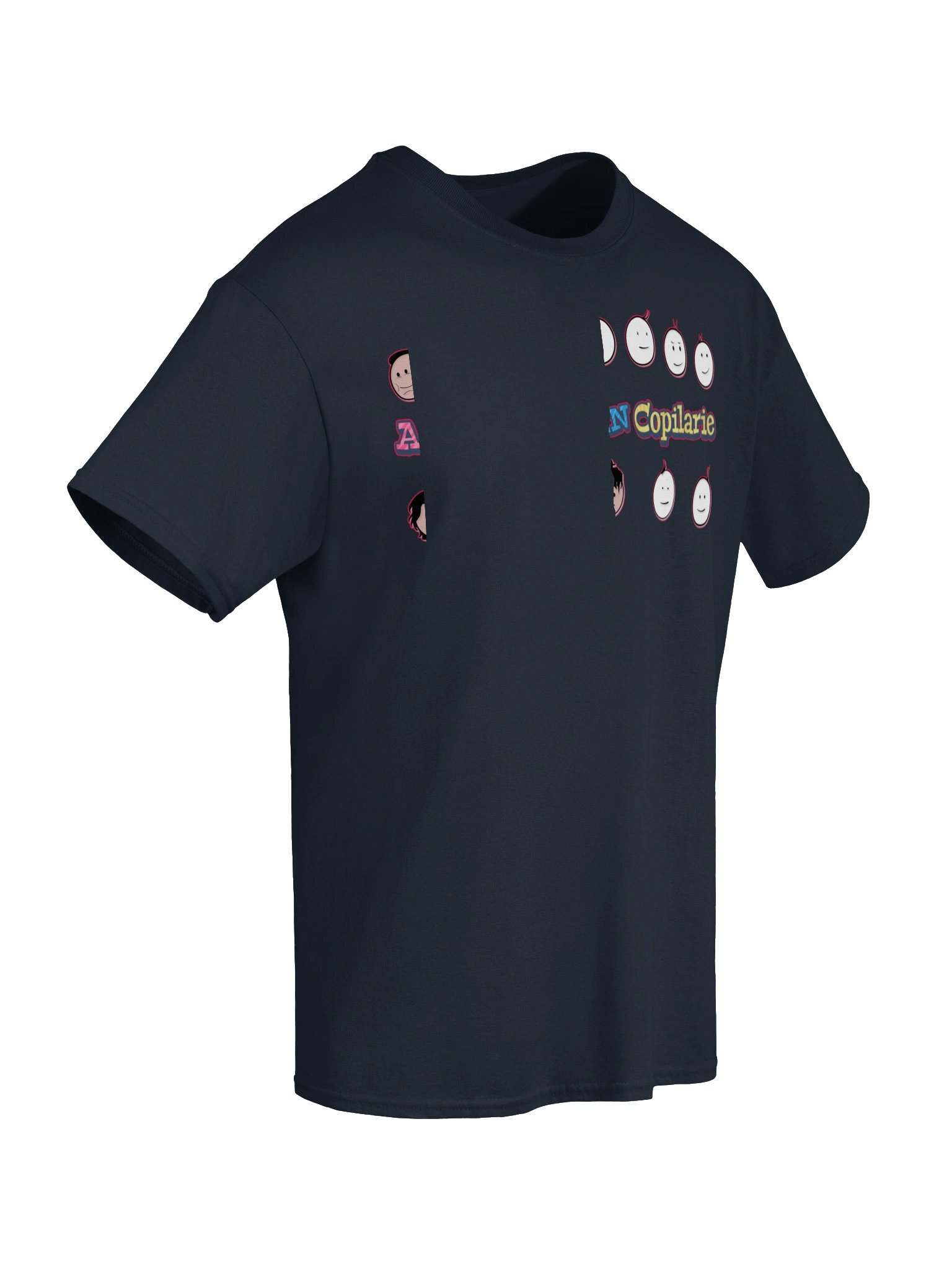 👕 Tricou Bleumarin Damă „Amintiri Din Copilărie” – Personajele product image (6)