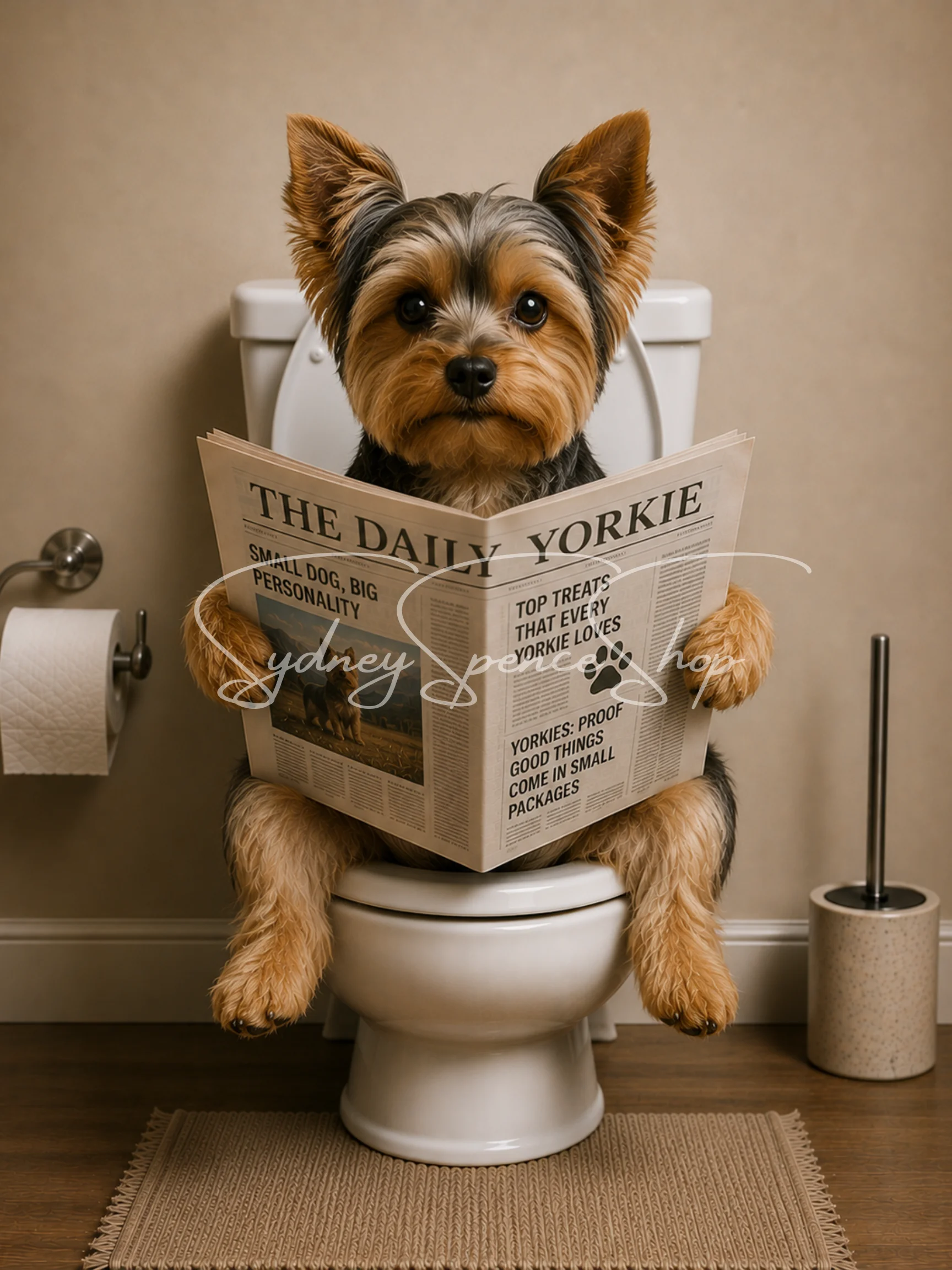 Animals in the Bathroom Poster Graphics Bundle product image (4)