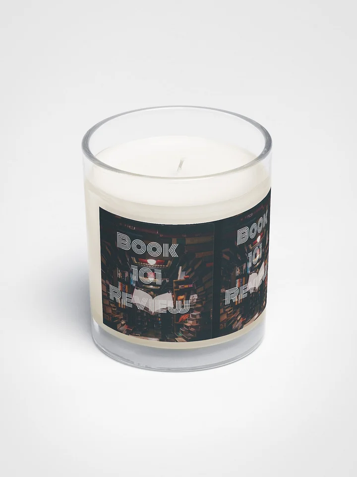 Soy Wax Candle In A Clear Glass Jar product image (2)