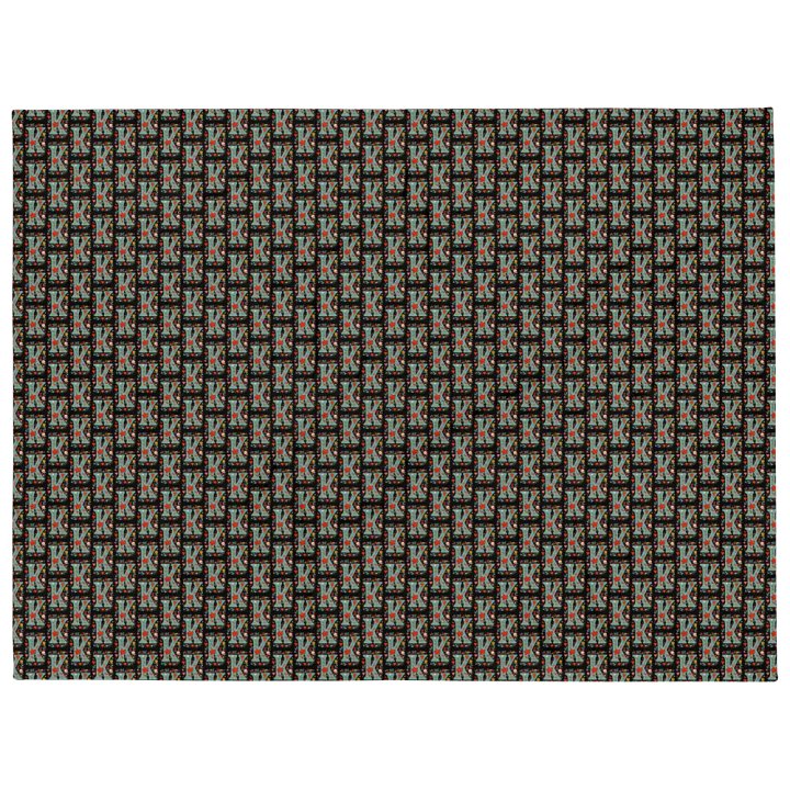 Valentine’s Monogram Letter K(4) Black Blanket product image (1)