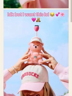 💕☕️@Starbucks 🩷🌸 #pink #strawberry #bear ✨ #milktea 🌸🧋💕🍓
