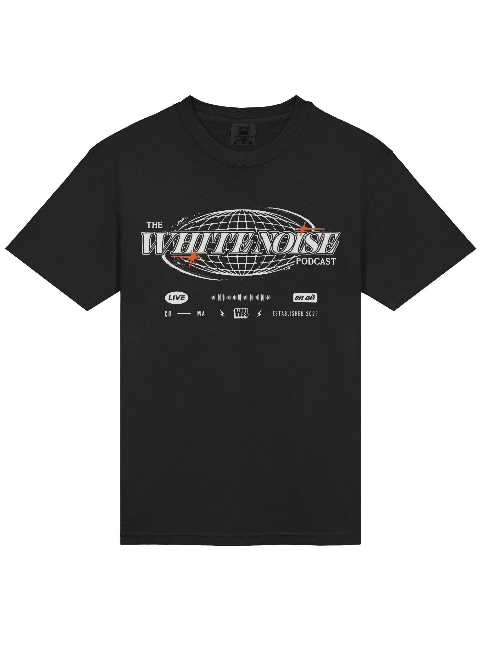 White Noise Podcast | Broadcast Live T-Shirt product image (15)
