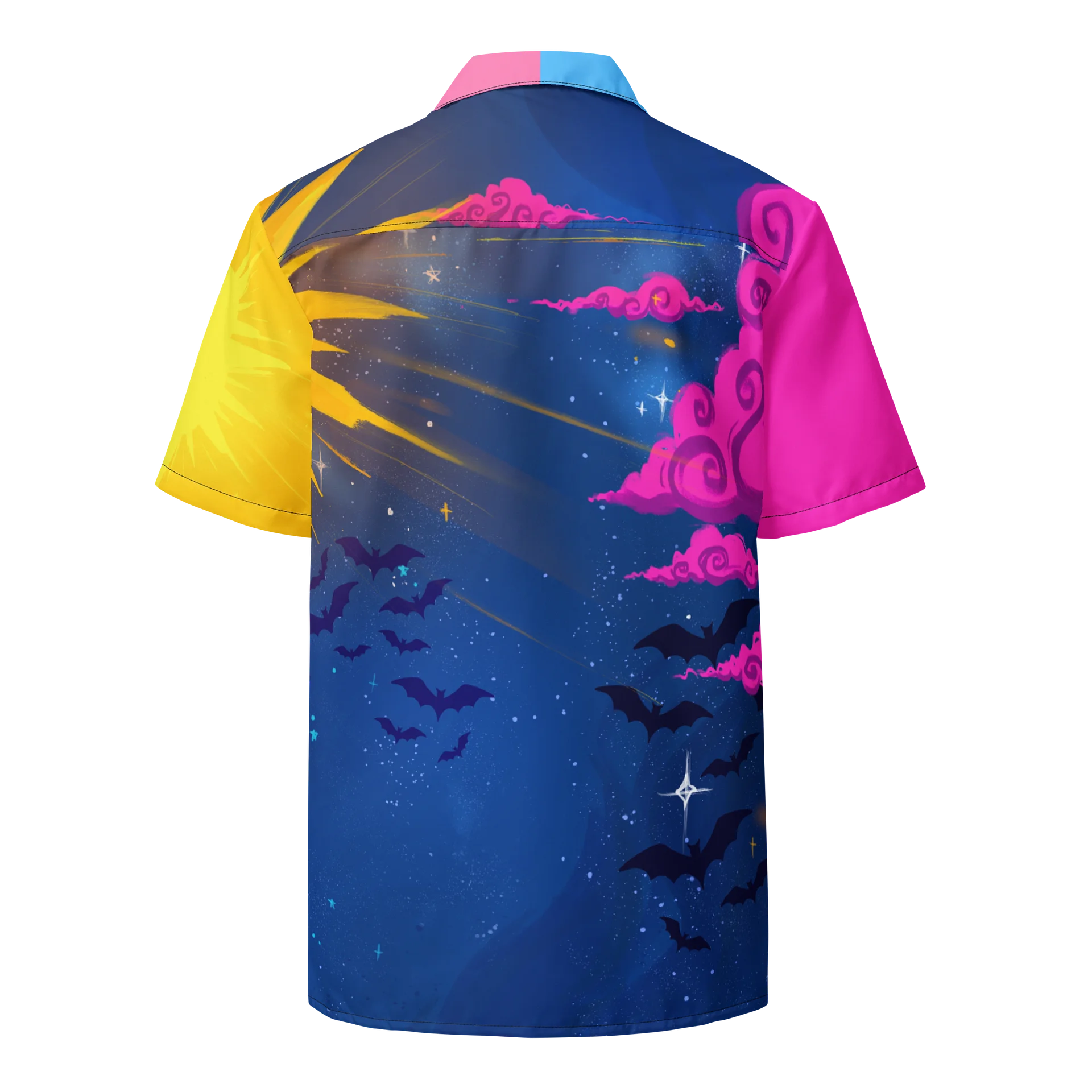 Pansexual Subtle Pride Vampire Button Up Shirt product image (5)