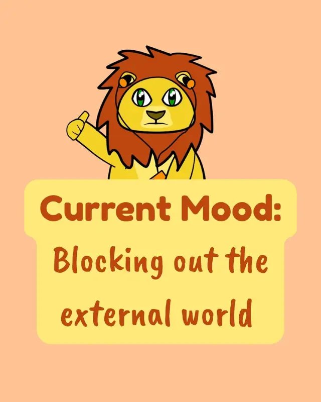 Possibly my favourite mood. #LonelyLion #Introvert #Music