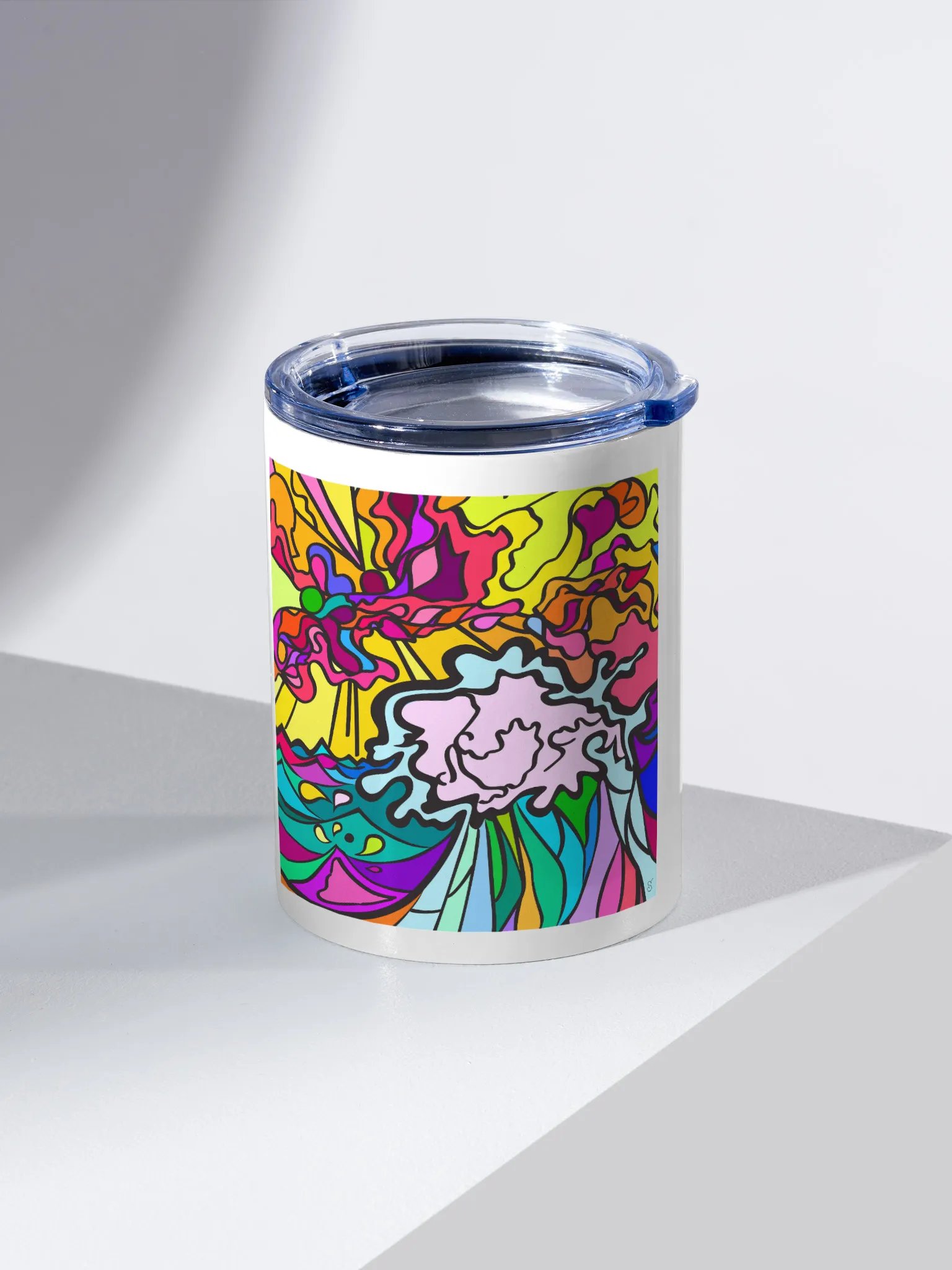 Vibrant Chaos 10oz Tumbler - Wave at Sunset product image (2)