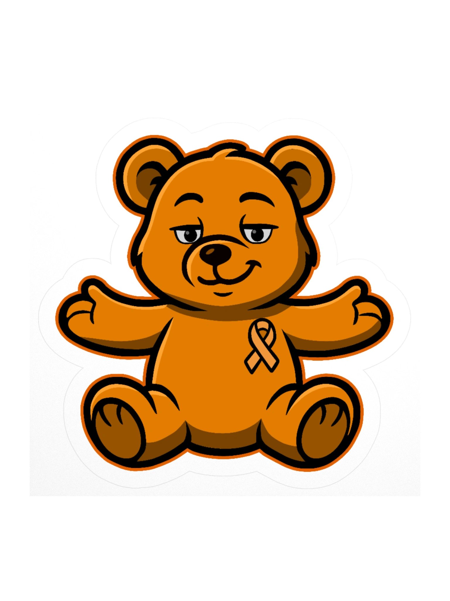 Orange Bear of Sharing Stickers product image (1)