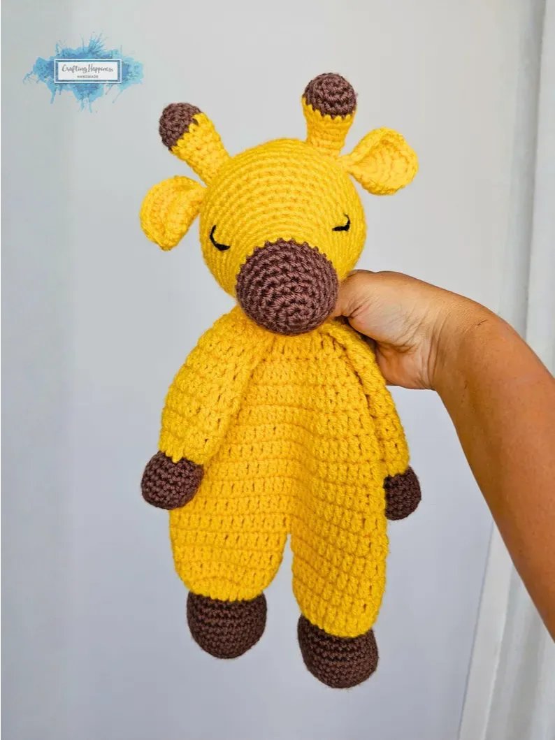 Giraffe Ragdoll Crochet Pattern Amigurumi Lovey Security Blanket PDF Pattern product image (4)