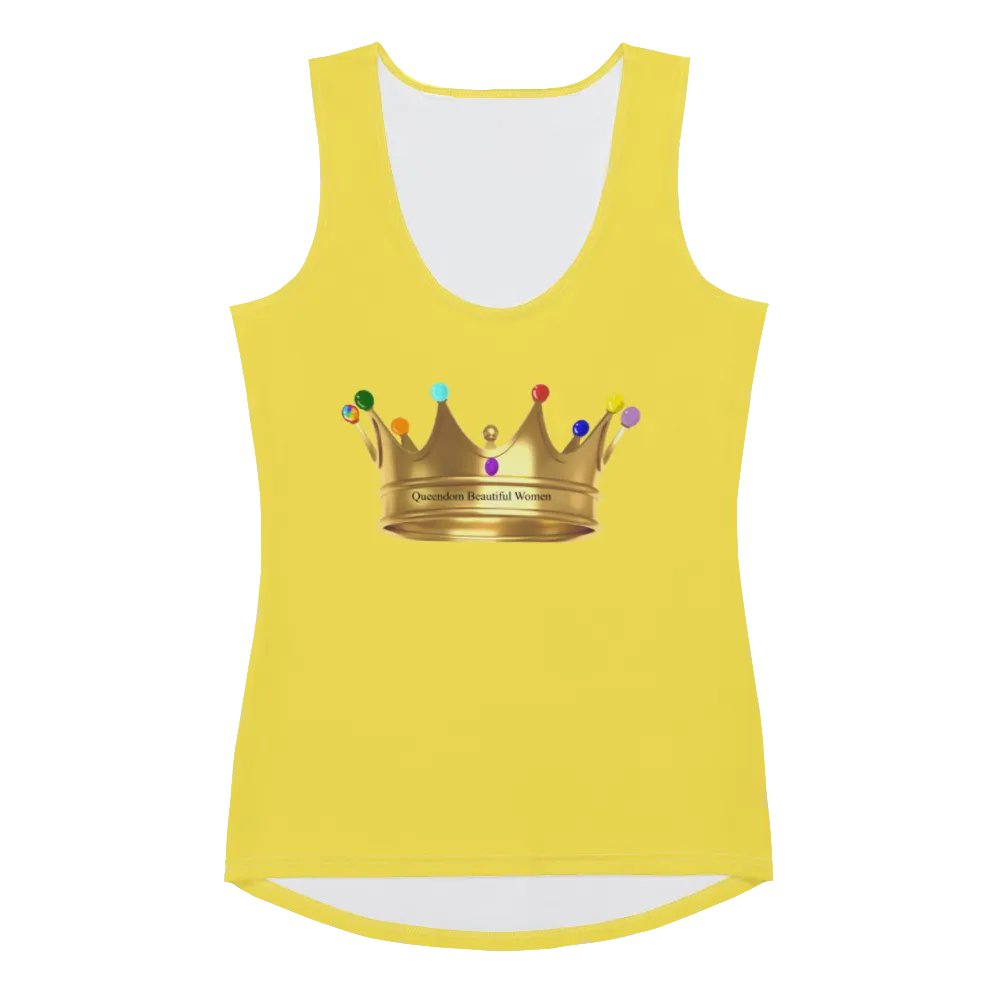 Queendom Beautiful Women Crown Tank Top/Yellow (TM) product image (1)
