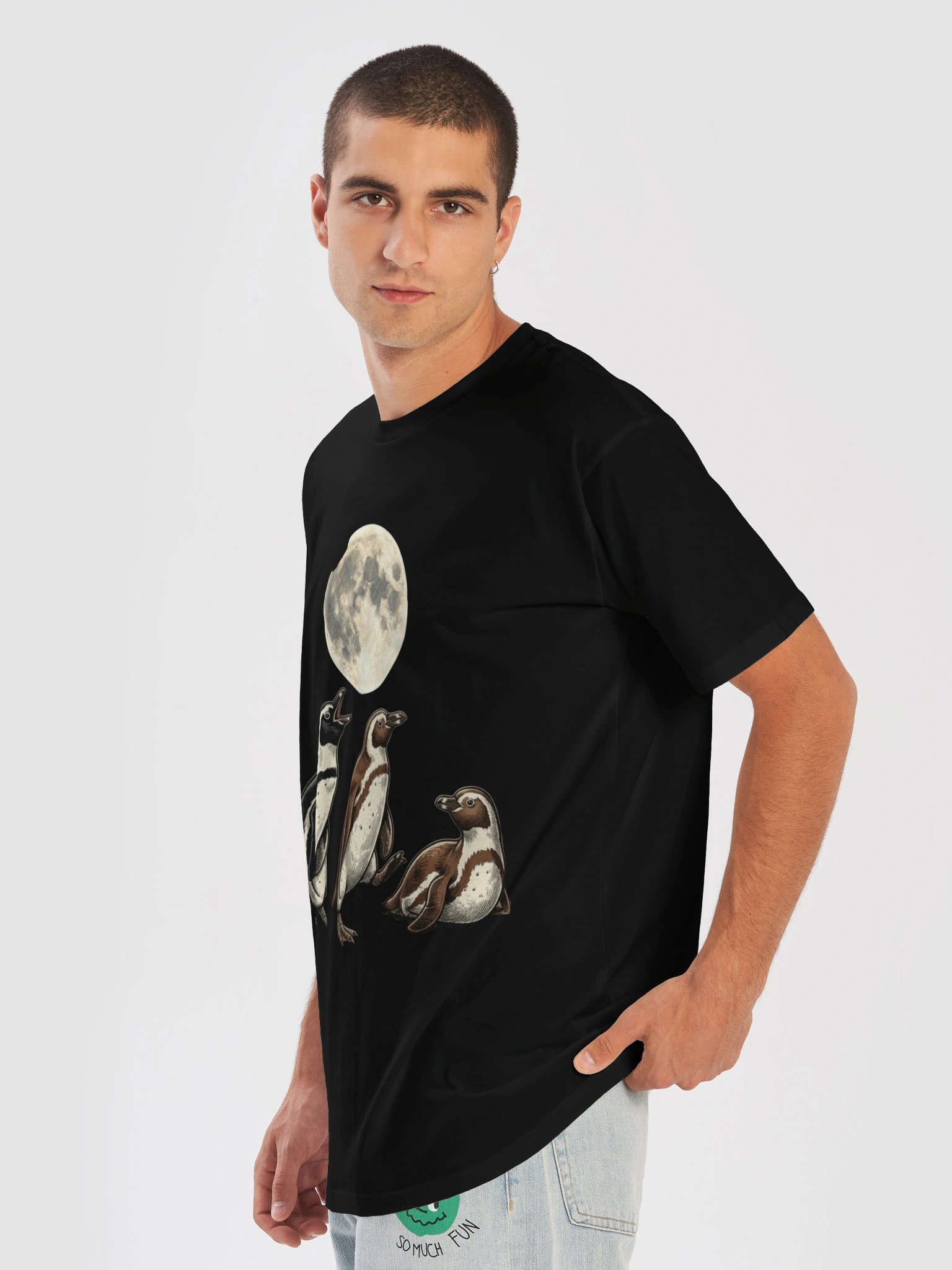 Vintage Moon pingouin T-shirt product image (7)