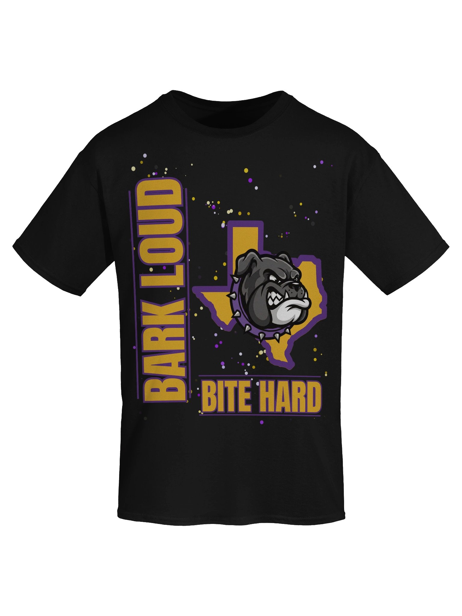 Bark Loud Spirit Tee - Purple on Gold [READ DESCRIPTION FOR CUSTOMIZATION] product image (7)