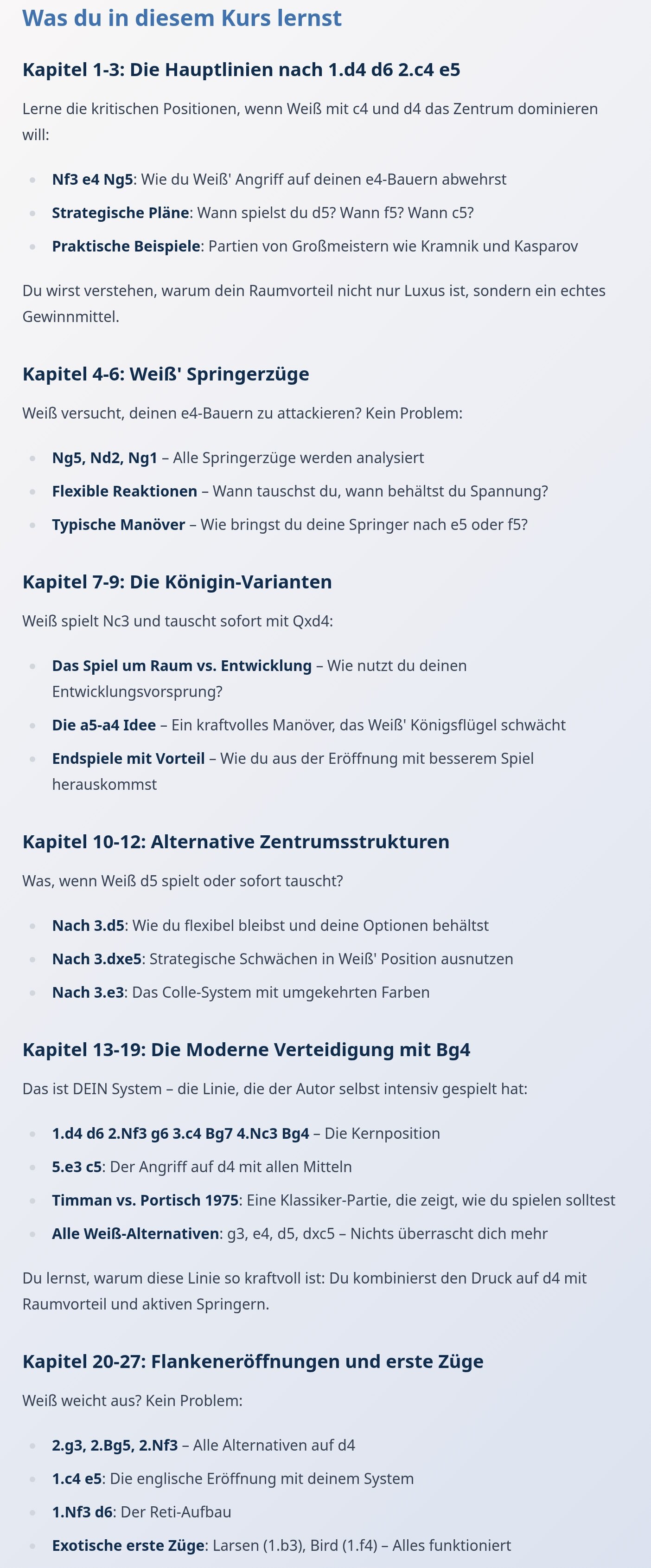 Die Universelle d6-Verteidigung: Beherrsche JEDE Eröffnung mit einer einzigen Idee product image (2)