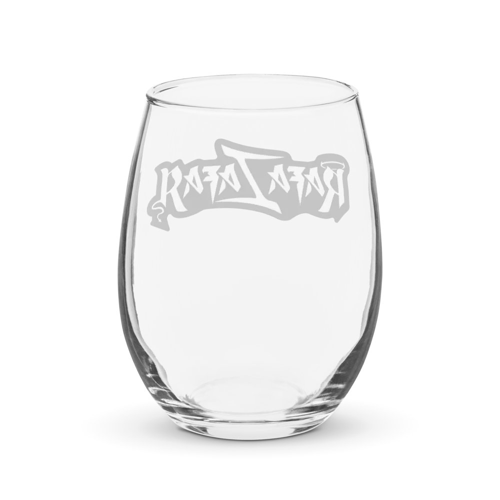 RafaZafar Logotext Stemless Wineglass (outlined) product image (2)