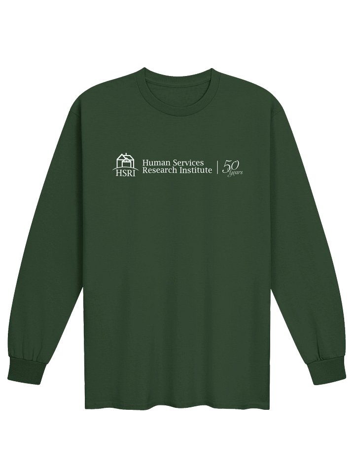 HSRI 50th Anniversary Crewneck Long-Sleeved Shirt - Green product image (1)