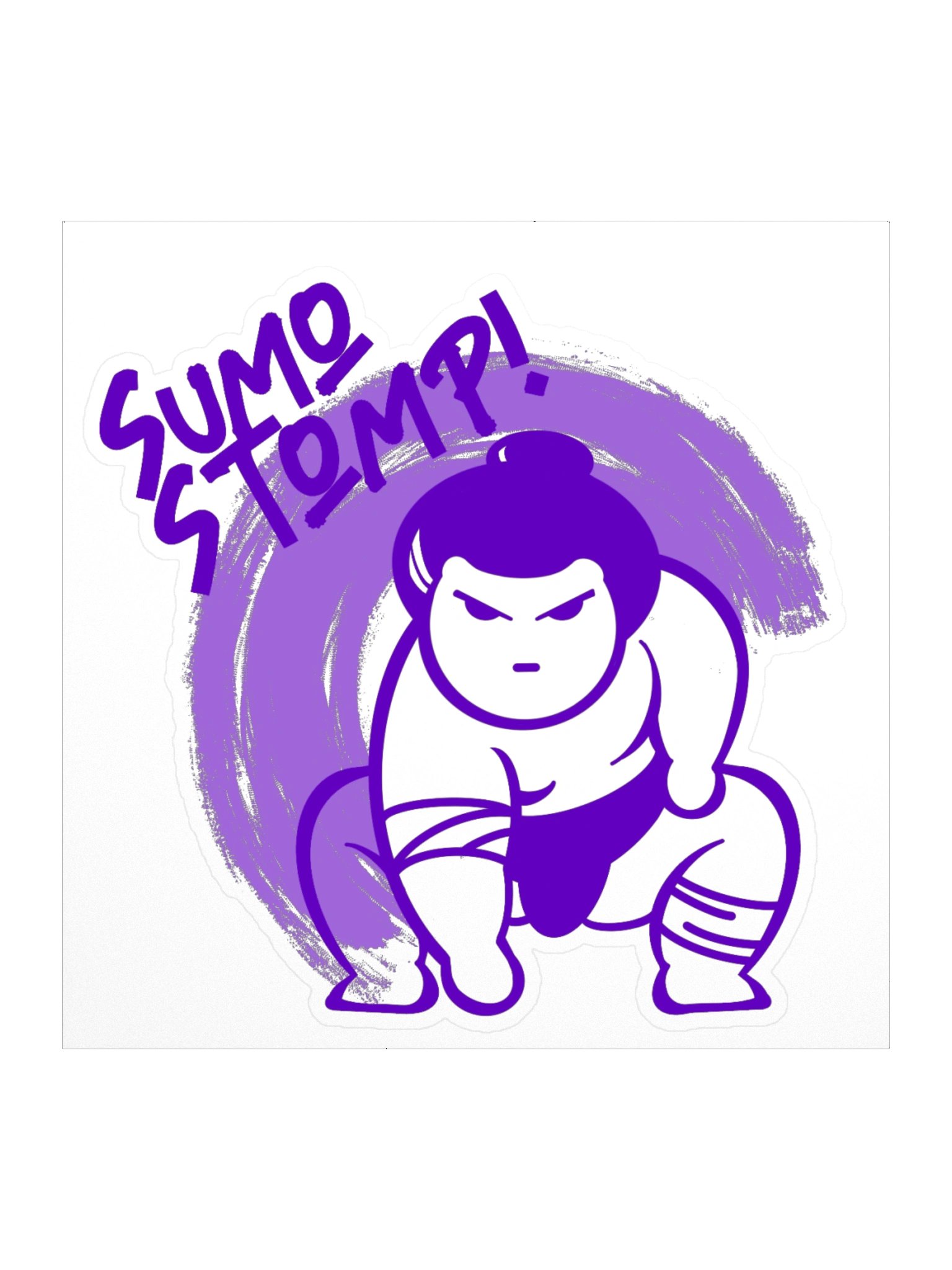 Sumo Stomp! Purple Logo Sticker. product image (1)