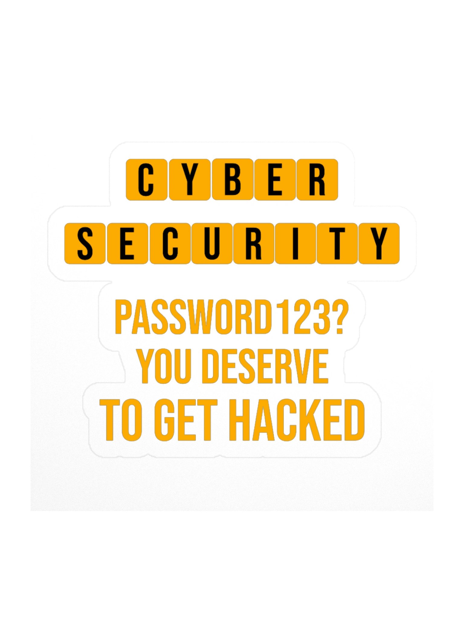 Password123 Cybersecurity Sticker - Cybersecurity Awareness Month gifts product image (2)