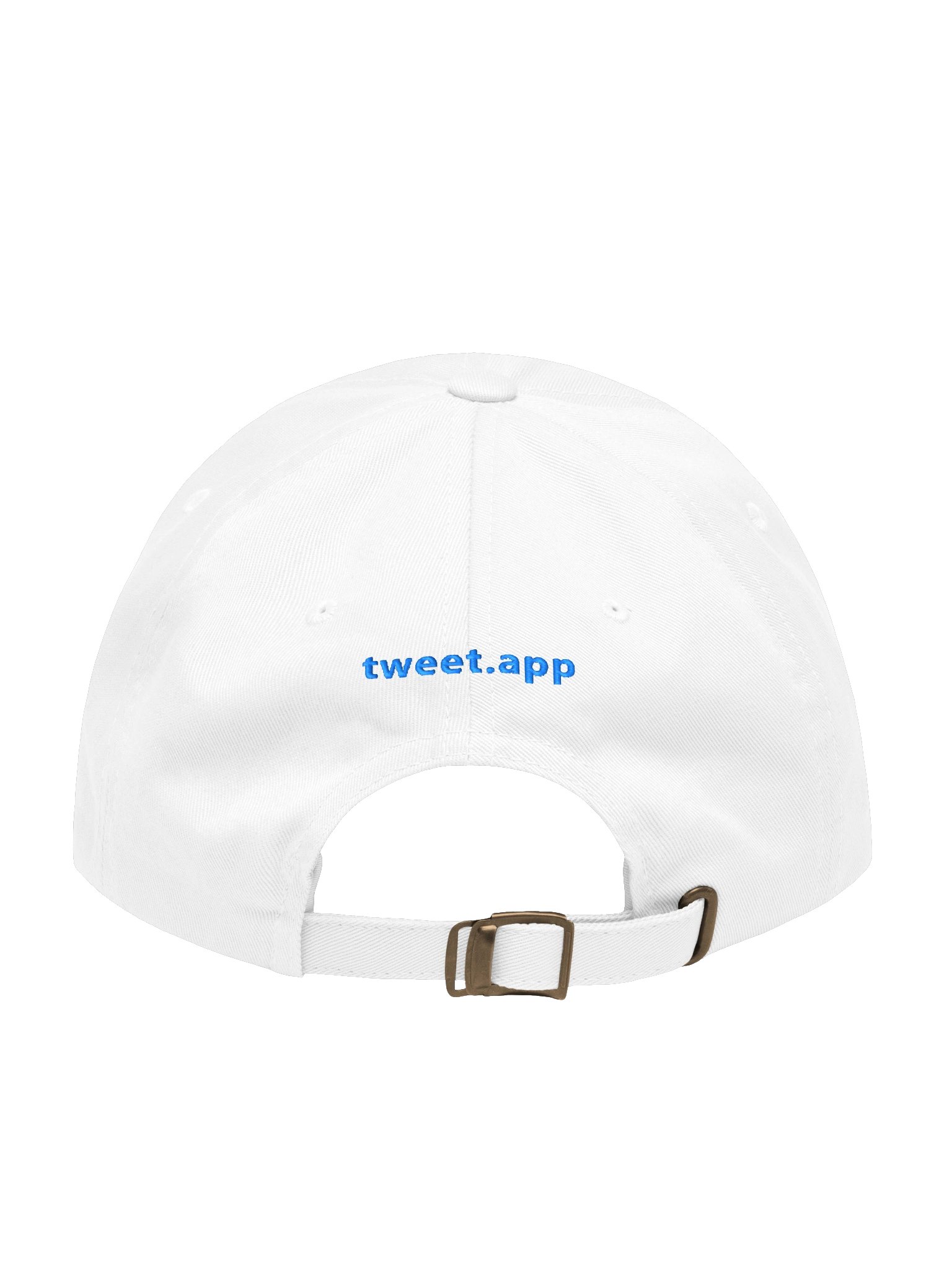 White Hat: Tweet Blue Logo + Name, Embroidered Classic (vertical) product image (2)