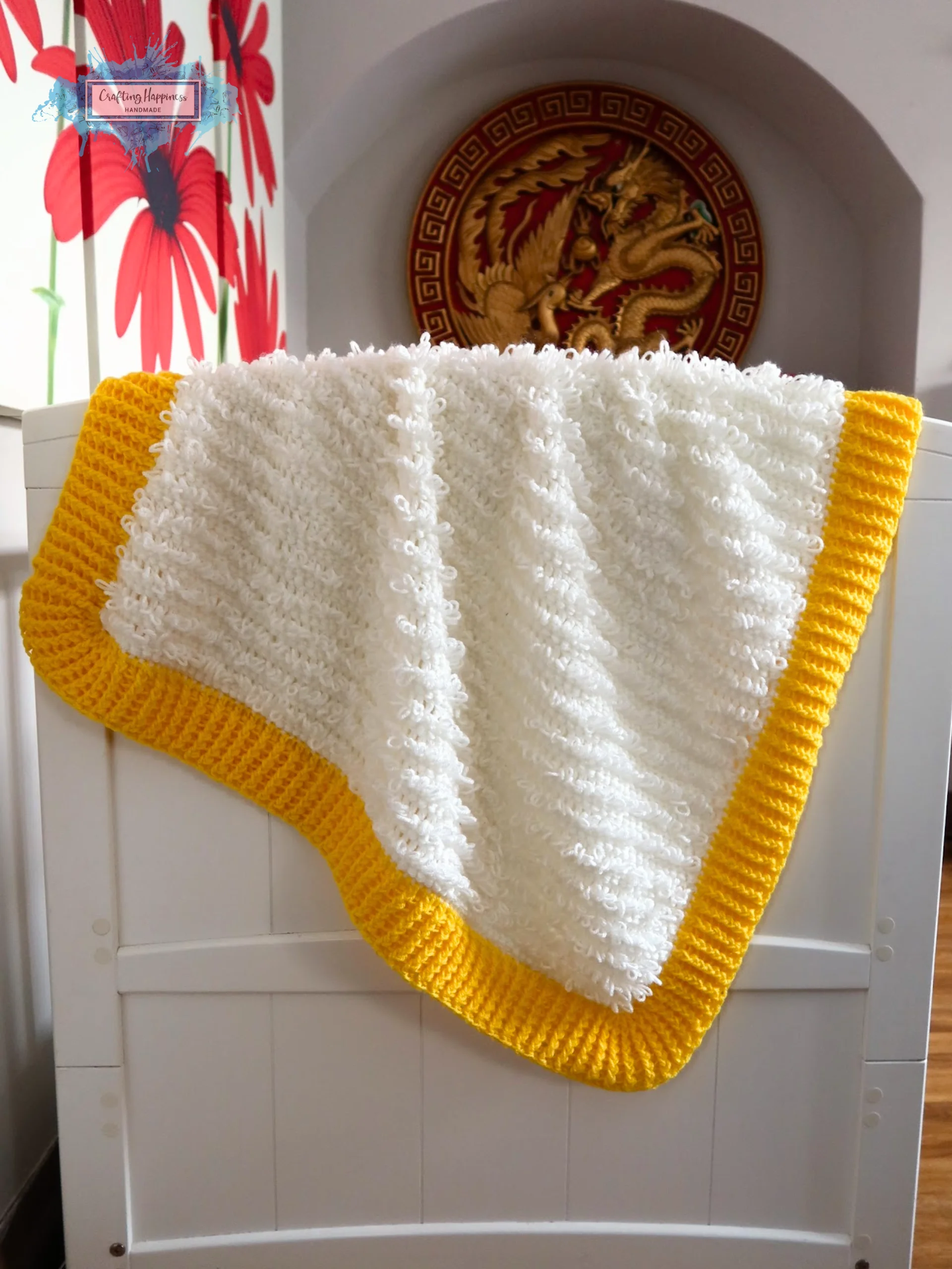 Crochet Loops & Ridges Baby Blanket Pattern | Lapghan (PDF Pattern) product image (5)