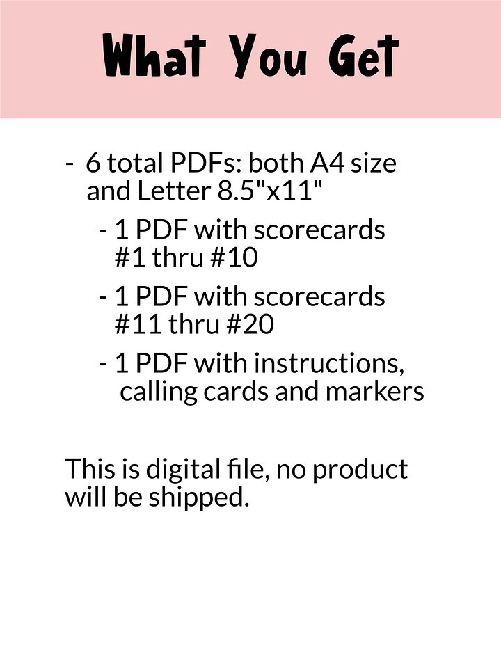 SEVENTEEN k-pop BINGO game MINITEEN Printable party activity for Carats product image (2)