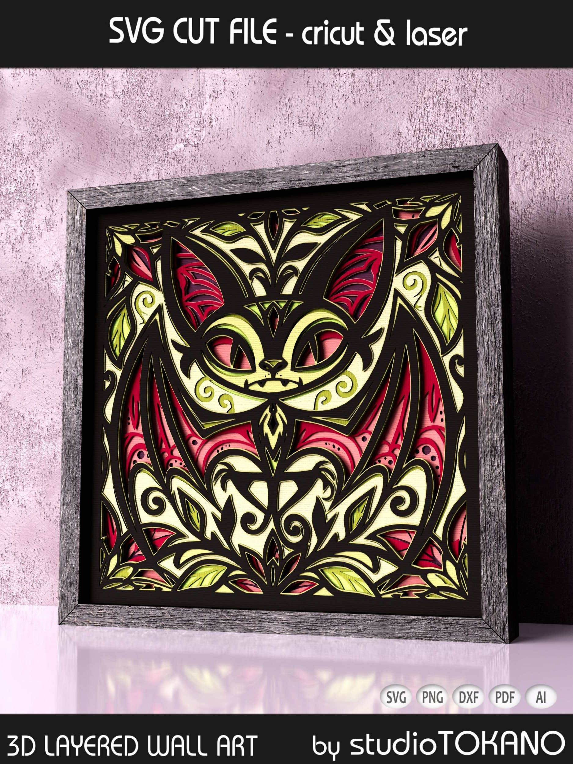 Quirky Bat Shadow Box product image (5)