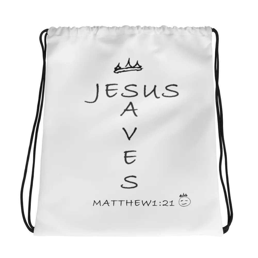 Jesus Saves Draw String product image (1)