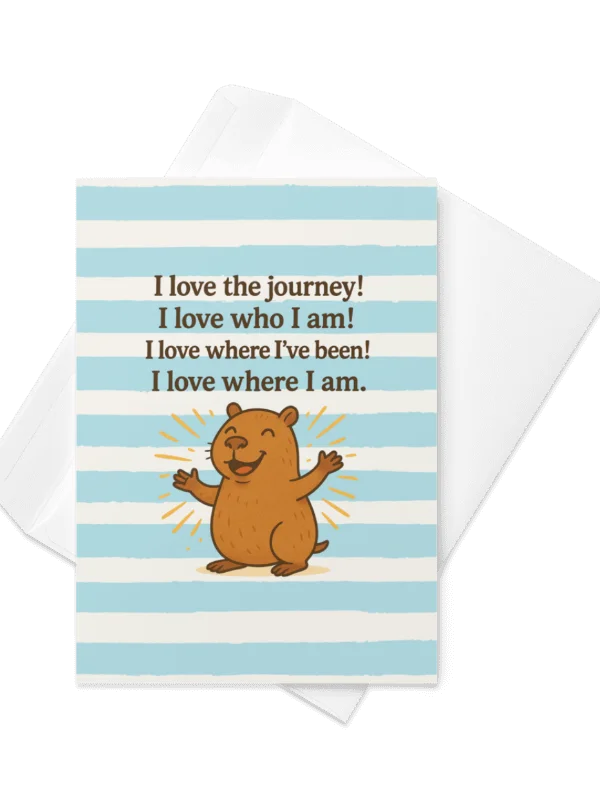 I Love The Journey Cappy - Card product image (1)