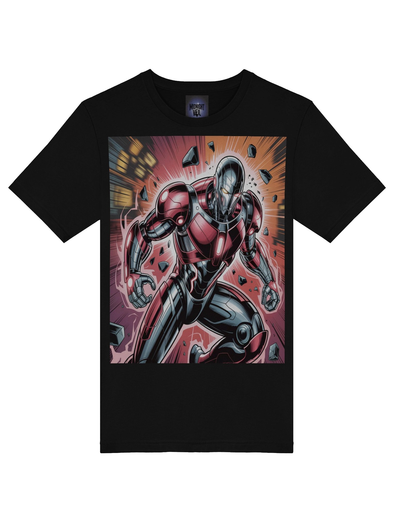 Crimson Surge: Ultron Supersoft Graphic T-Shirt product image (7)
