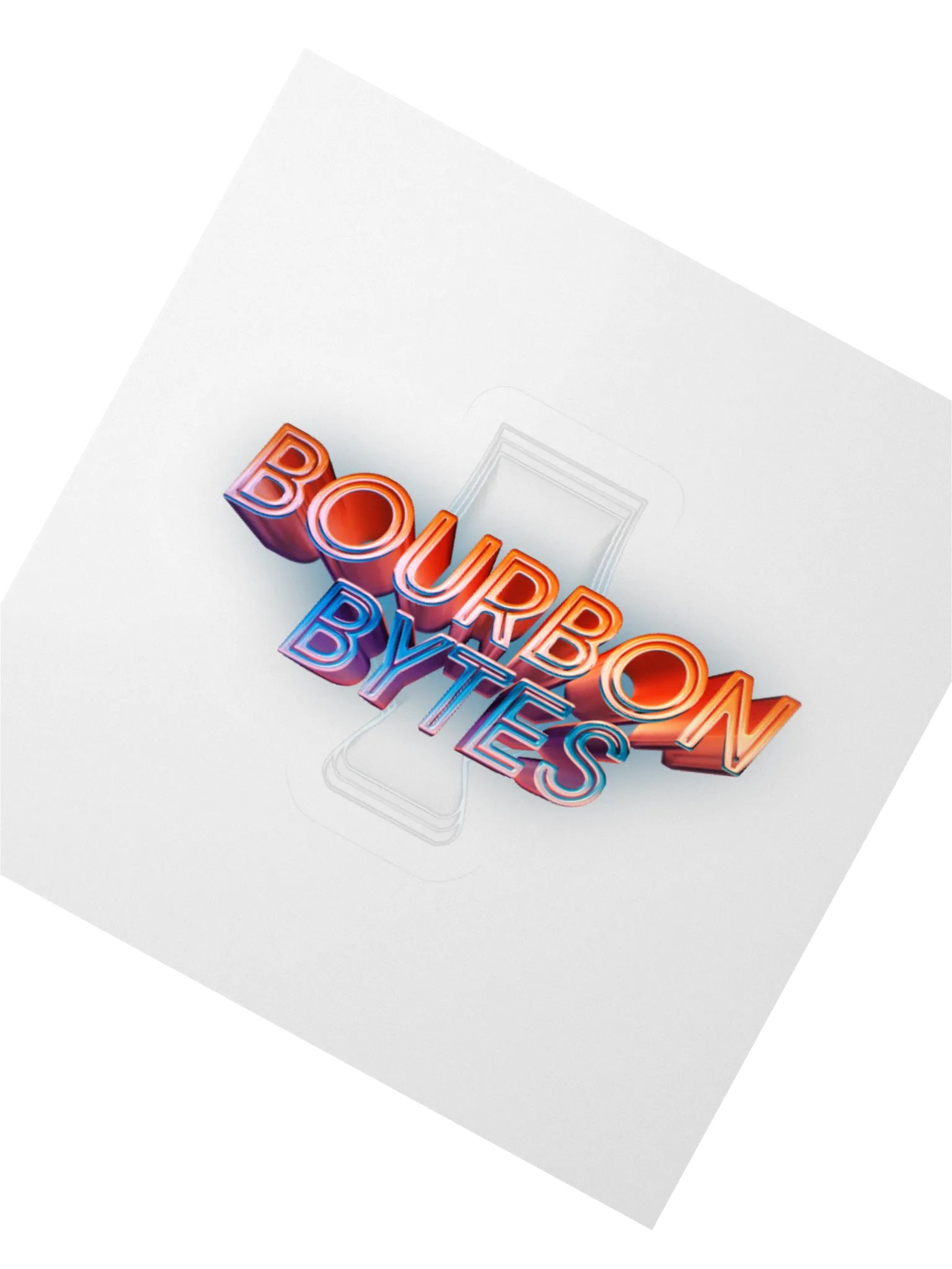 Bourbon Bytes Transparent Sticker product image (3)