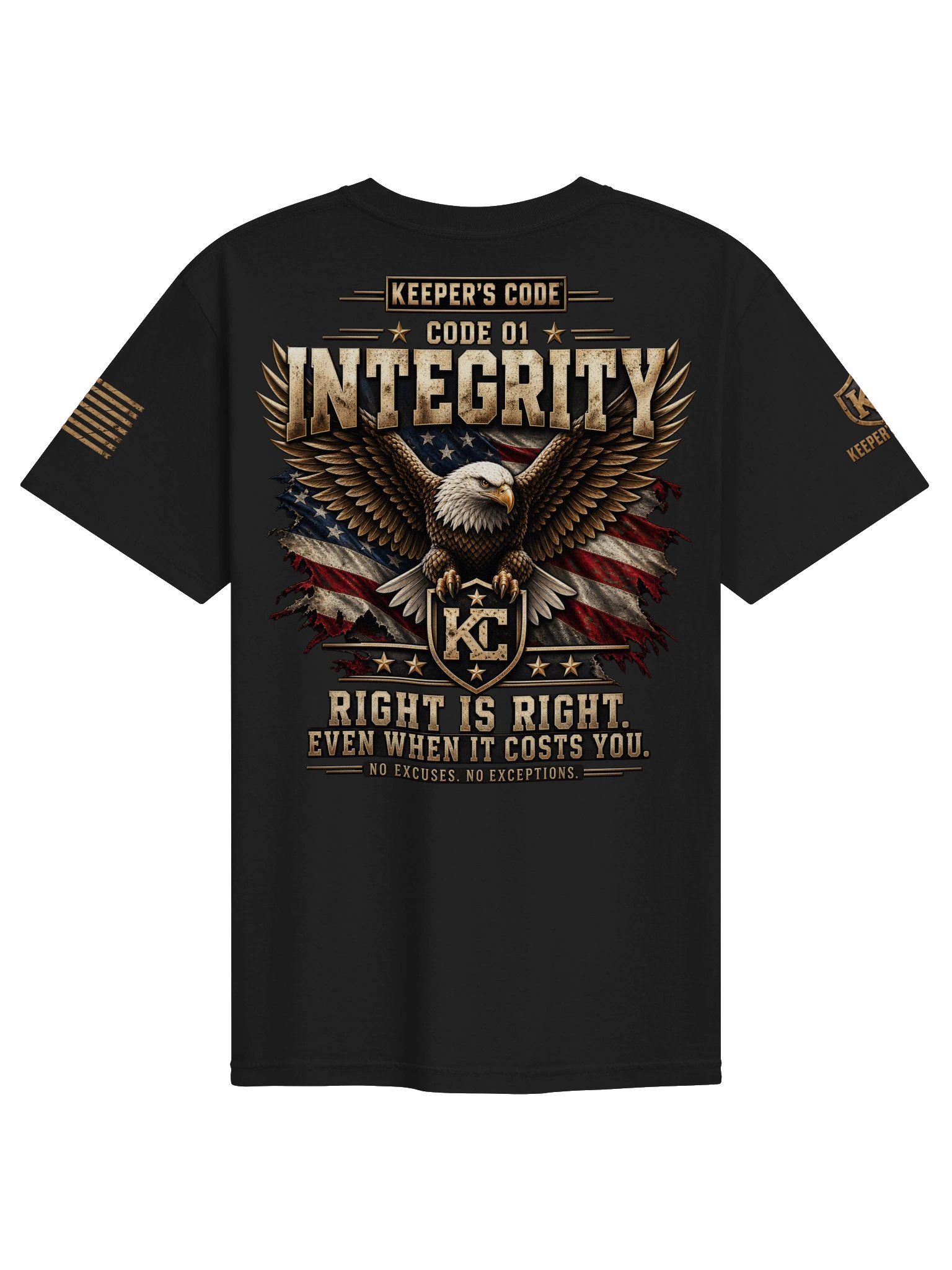 Men’s Integrity Patriotic Eagle Graphic T-Shirt product image (3)